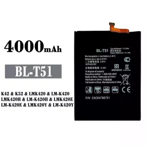 手機電池 BL-T51 適用於 LG K42 / K52