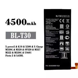手機電池 BL-T30 適用於 LG X power2 / K10 / X500 / X Charge / Fiesta 2