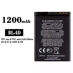 手機電池 BL-4D 適用於 Nokia N97 mini/E5/E7/702T/N8