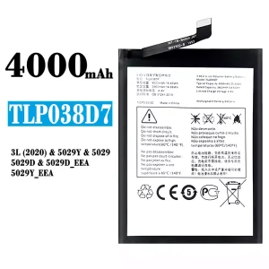 手機電池 TLP038D7 適用於 Alcatel 3L(2020)