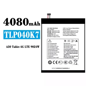 手機電池 TLP040K7 適用於 Alcatel A30 Tablet 4G LTE 9024W