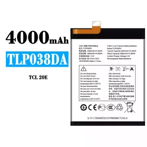 手機電池 TLP038DA 適用於 Alcatel TCL 20E