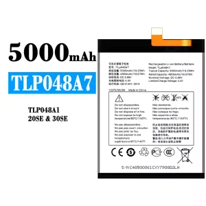 手機電池 TLP048A7 TLP048A1 適用於 Alcatel 20SE/30SE