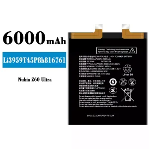 手機電池 Li3959T45P8h816761 適用於 Nubia Z60 Ultra