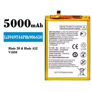 手機電池 Li3949T44P8h906450 適用於 ZTE Blade 20/Blade A52