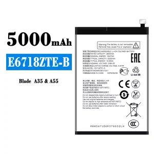 手機電池 E6718ZTE-B 適用於 ZTE BLADE A35/A55