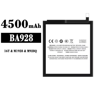 手機電池 BA928 適用於 Meizu 16T/M1928/M928Q