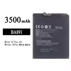 手機電池 BA891 適用於 Meizu 15 Plus