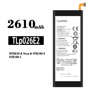 手機電池 TLP026E2 適用於 BlackBerry DTEK50/Neon