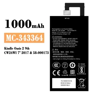 手機電池 MC-343364 適用於 Amazon Kindle Oasis 2 9th /58-000173
