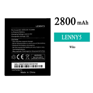 手機電池 LENNY5 適用於 WIKO