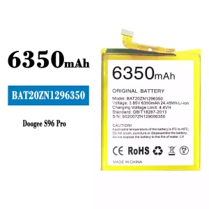 手機電池 BAT20ZN1296350 適用於 Doogee S96 Pro
