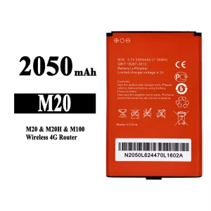 手機電池 M20 適用於 Benteng M20H/M100