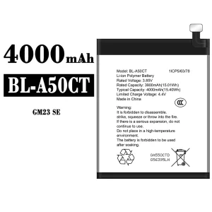 手機電池 BL-A50CT 適用於 General Mobile GM 23 SE