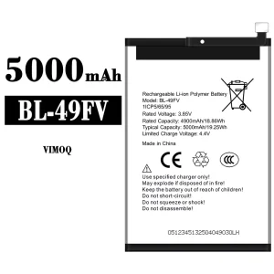 手機電池 BL-49FV 適用於 VIMOQ