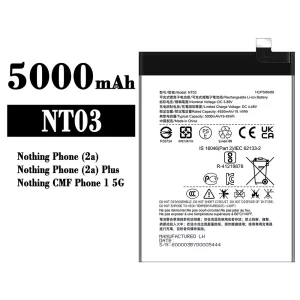手機電池 NT03 適用於 Nothing Phone 1 5G/2a/2a Plus