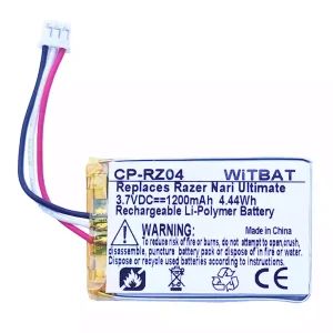 電池適用於耳機 Blackshark V2 Pro,Razer Kraken V3 Pro,Kraken BT Kitty Edition,Barracuda X Wireless,JBL Tune 3