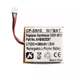 電池適用於耳機 AEE582525,AHB552826TPC,AHB552826TPC-2