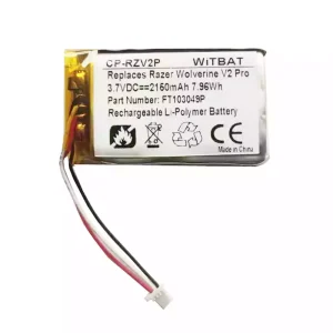 電池適用於耳機 Razer Wolverine V2 Pro,FT103049P