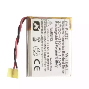 電池適用於耳機 Plantronics BackBeat Sense,AHB403029PS