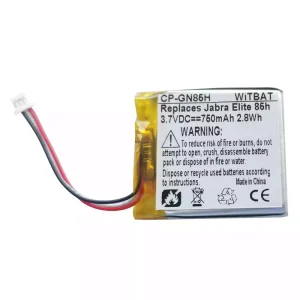 電池適用於耳機 Jabra Elite 85h,Jabra Elite 75t,Evolve2 85,PL661935V